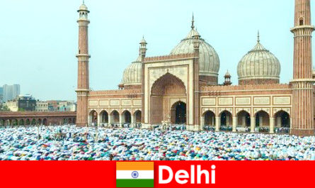 दिल्ली उत्तरी भारत में एक महानगर विश्व प्रसिद्ध मुस्लिम इमारतों की विशेषता