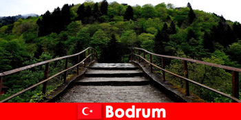 हल्के तापमान Bodrum तुर्की में vacationers के लिए लंबी पैदल यात्रा के लिए सबसे अच्छा समय है